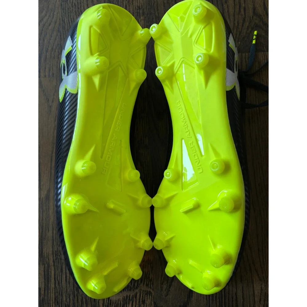 Under Armour Blur Smoke 2.0 MC Football Cleats Men's 11 Charcoal Yellow